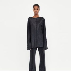 Zara pleated top